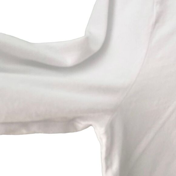 Hollister White Basic Long Sleeve Crewneck Sweatshirt in Size XS - Picture 4 of 8